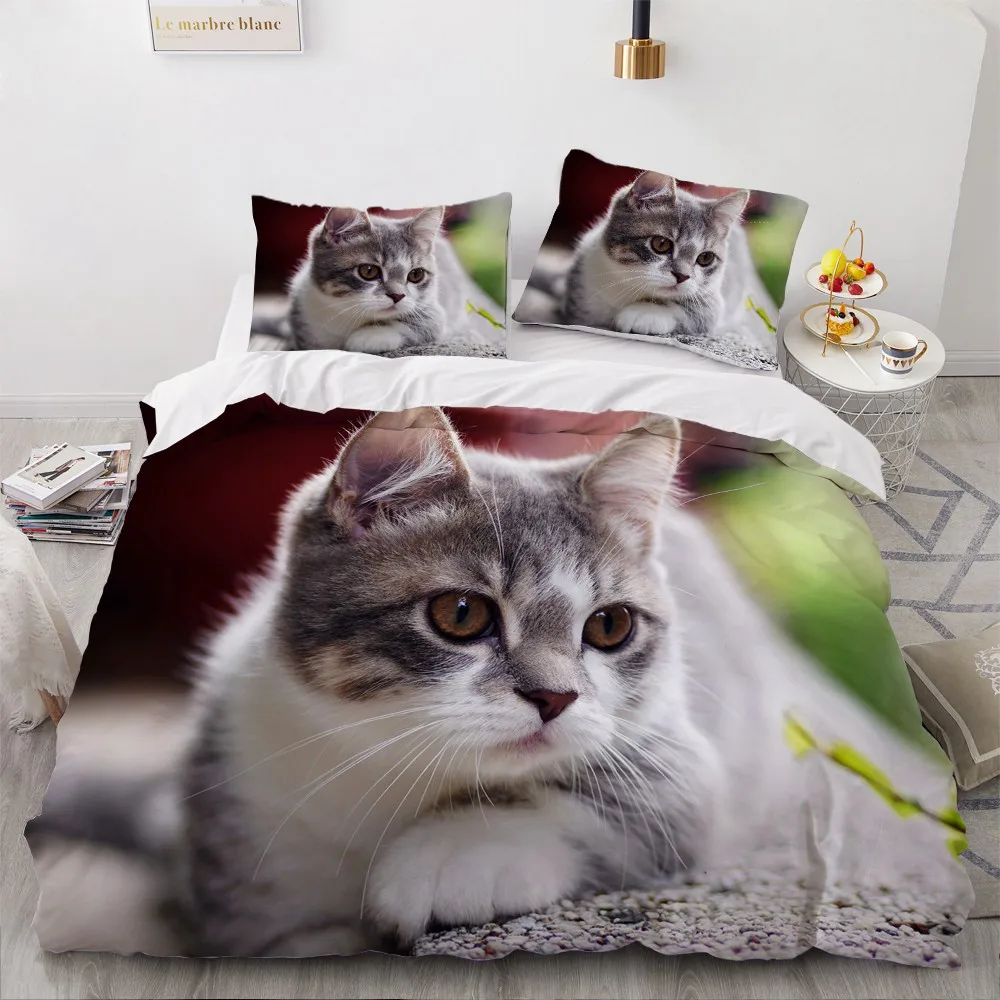 3D Bedding Sets Leopard Custom Duvet Quilt Cover Set Comforter Bed Linen Pillowcase King Queen Full Size 140*210 Home Texitle|Комплекты