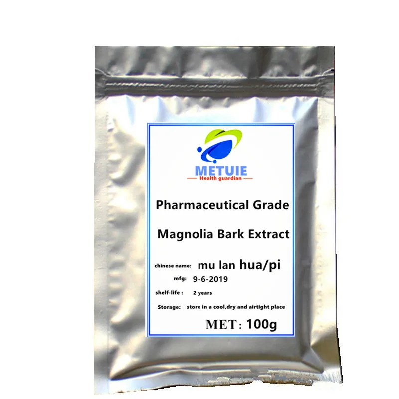 

Pharmaceutical Grade magnolia bark/flower extract powder festival glitter reducing gastric acid's and volume to gastric ulcer .