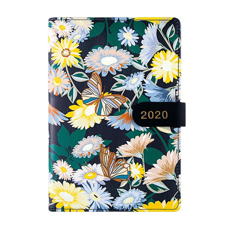 Kawaii Flower Agenda планировщик Orgainzer B6 дневник блокнот в сетку Bullet Journal еженедельные ежемесячные планировщики путешествия D40 - Цвет: Бургундия