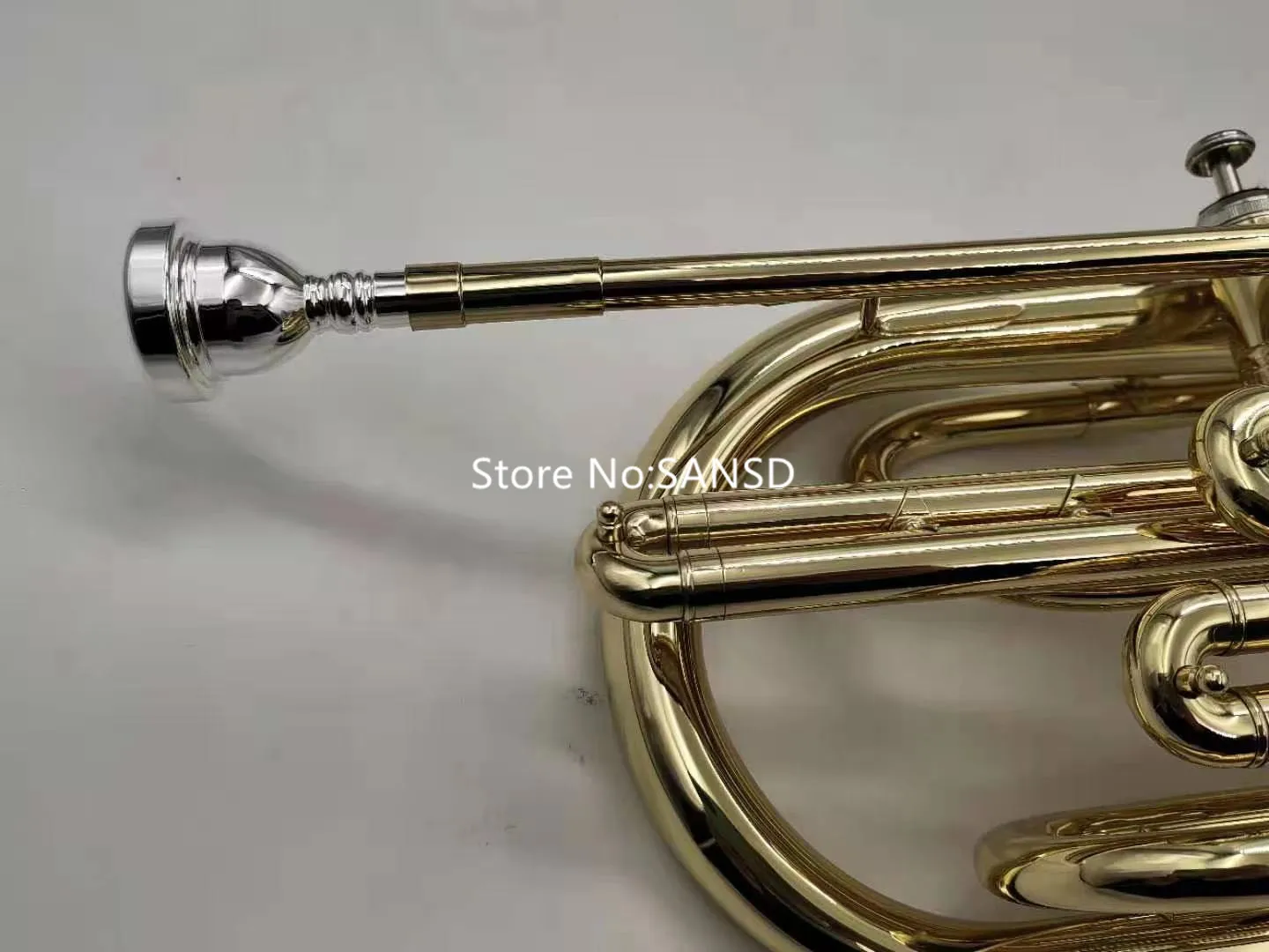 High Quality Bb Marching Baritone Brass Nickel Plated Professional Musical Instrument With Case