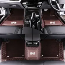 Custom Car Floor Mats Luxury Leather C5 C4 Air Cross Aircross Picasso Grand C2 C4L DS5 LS DS6 Auto Car Styling Carpet