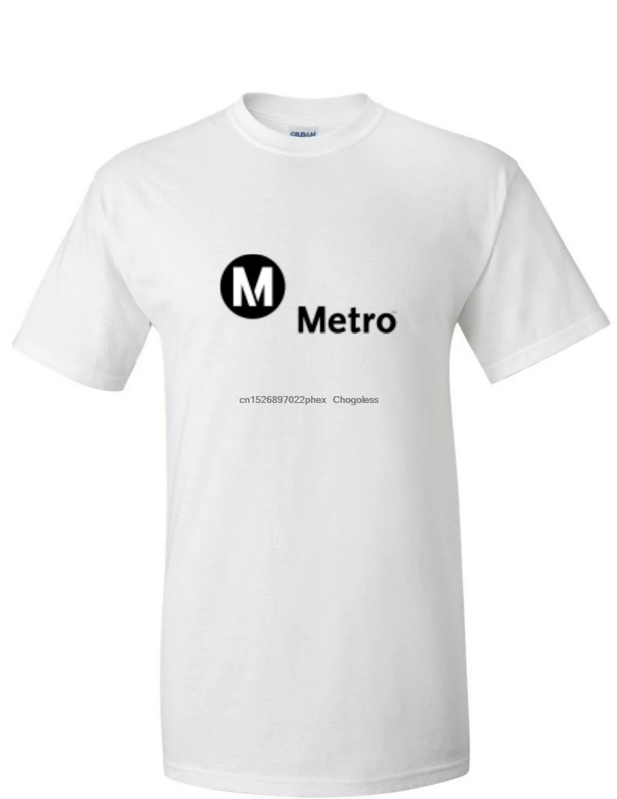 Футболка из хлопка с логотипом Metro Rail Los Angeles LA Rapid Transit Train белая | Мужская одежда