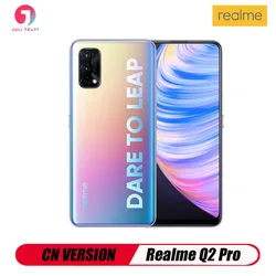 Версии CN Realme Q2 Pro 5G смартфон 8 Гб Оперативная память 256 ГБ активно-матричные осид, быстрая зарядка 65 Вт MediaTek Dimensity 800U Android