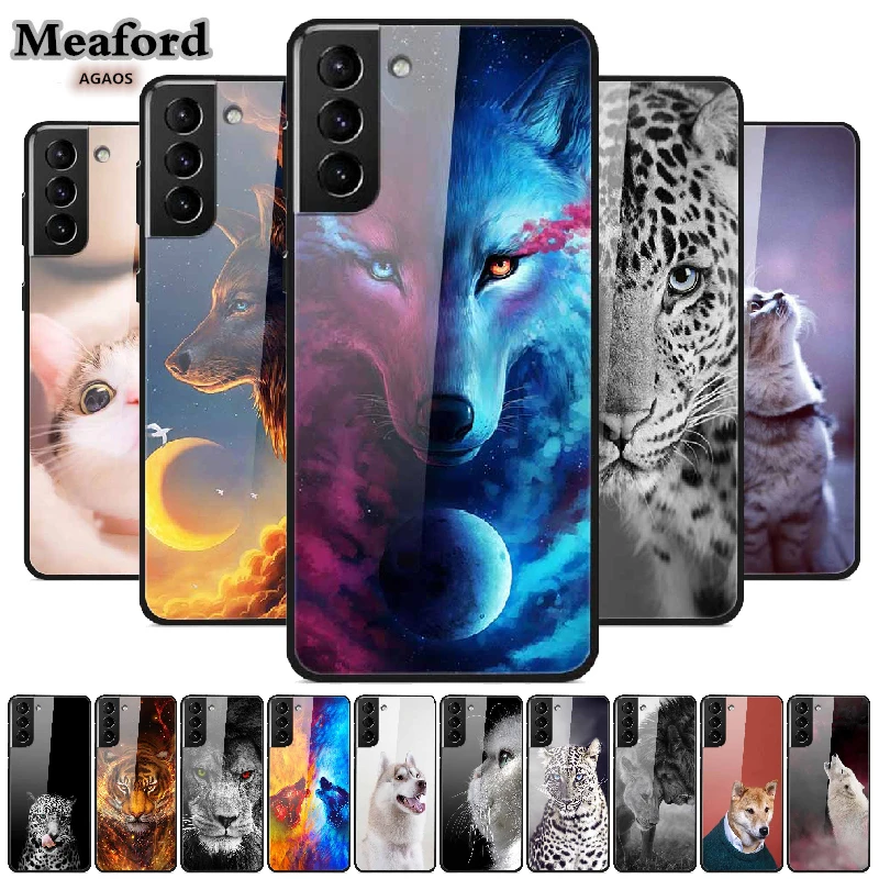 Animal Glass Case For Samsung S21 5g Tempered Glass Case Hard Back Cover For Samsung Galaxy S21 Ultra S21 Funda Cute Cat Bumper Phone Case Covers Aliexpress Animal Glass Case For Samsung S21 5g Tempered Glass Case Hard Back Cover For Samsung Galaxy S21 Ultra S21 Funda Cute Cat Bumper Phone Case Covers Aliexpress
