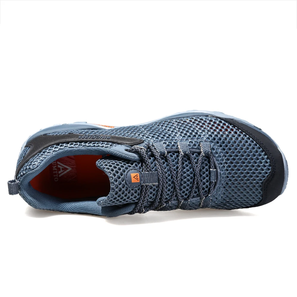 HUMTTO Summer Hiking Sneakers Men Breathable Outdoor Trekking Sport Water Shoes Climbing Walking Hiking Shoes