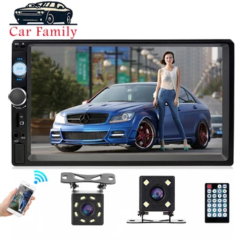 

Car Family Car Radio 2 DIN 7"Full HD 1080P Bluetooth MP3 Player Rear Camera Touch Screen Mirror link car stereo Recorder