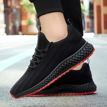 

Summer shoes men flying woven high-elastic bird nest outdoor sports shoes breathable shoes comfortable men's casual shoes