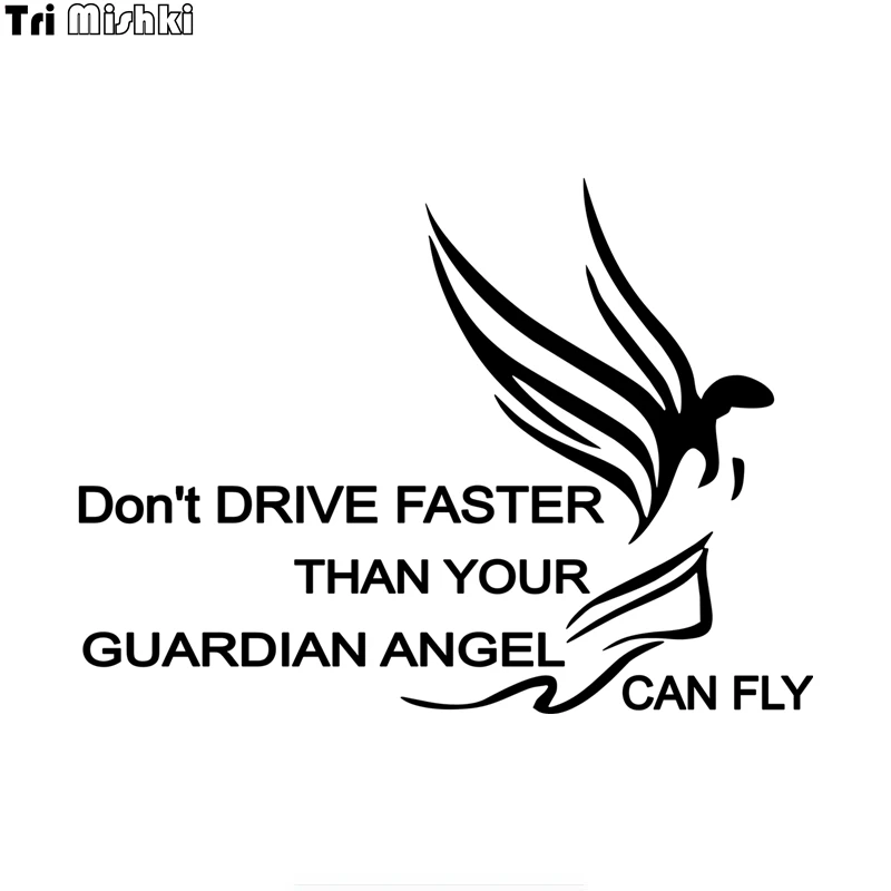 Три мишки HZX1503 никогда не ездят быстрее, чем ваш Ангел-хранитель может летать на автомобиль, виниловые наклейки, наклейки на кузов автомобиля, заднее окно