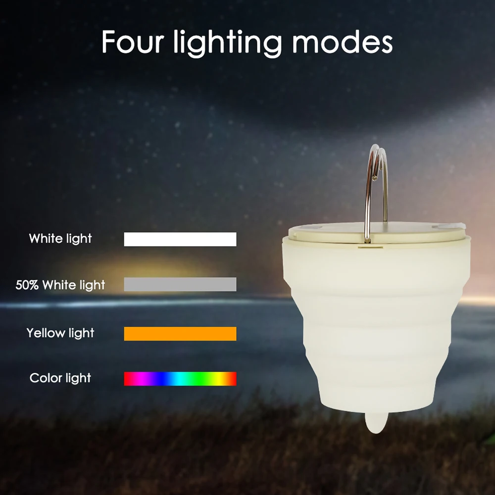 

Color Changing Camping Light Mood Lamp Rechargeable Lamp Portable Hiking Lantern LED Tent Lantern Hiking Light Outdoor Tool