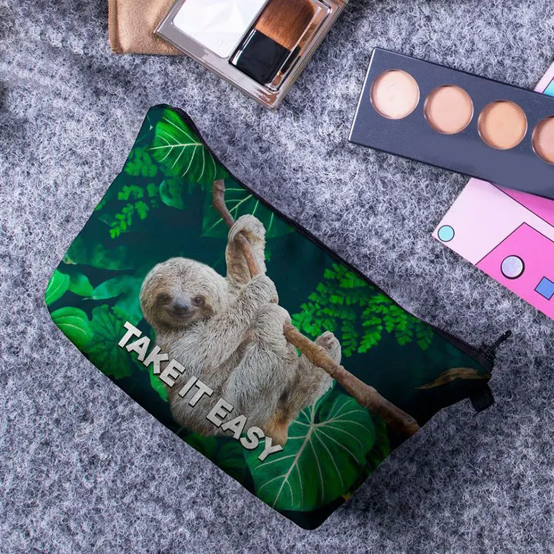 Дорожная женская косметичка Koala сумочка на молнии с 3d-принтом и разноцветным