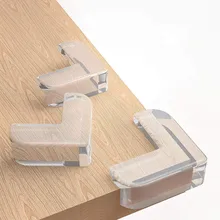 12 шт. Прозрачная защитная накладка на угловые края для детей и малышей, защитная накладка на угловые углы для мебели