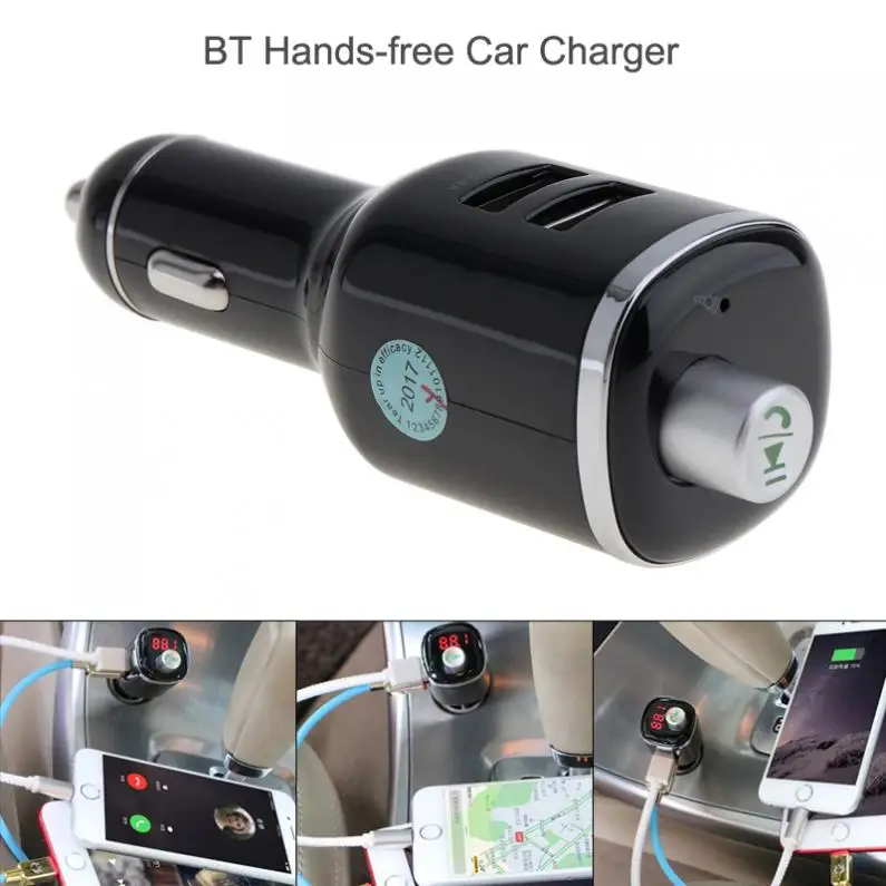 ABS автомобильный ЖК Bluetooth MP3 музыкальный плеер комплект авто радио плеер Hands-free fm-передатчик расширенный двойной USB