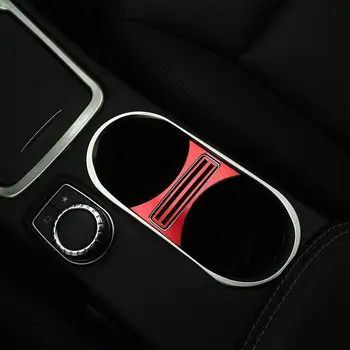 

Aluminum Alloy Car Cup Holder Frame Cover Trim for Mercedes Benz CLA 200 220 260 GLA A Class W176 C117 W117