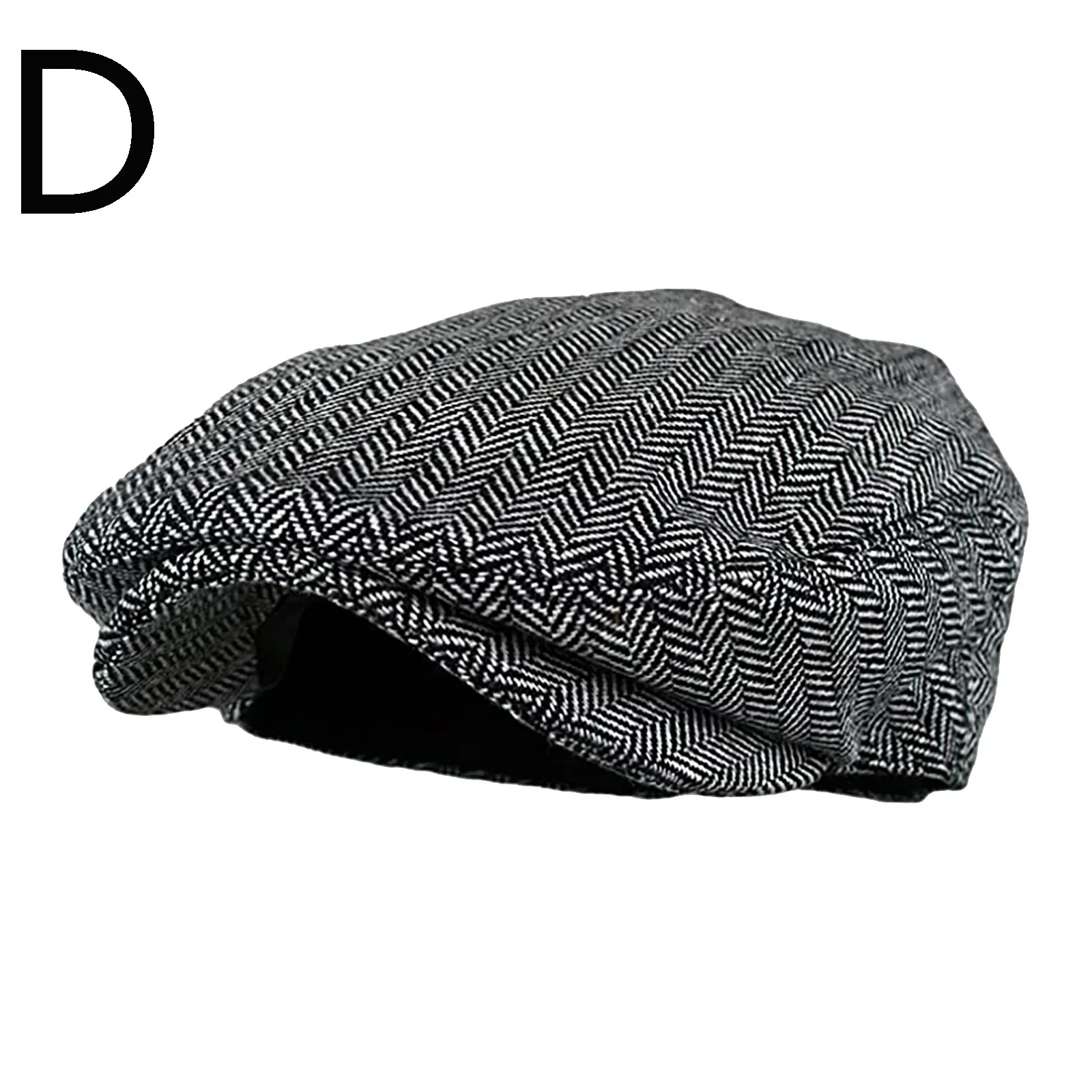 Men Women Soft Plaid Retro Hats Casul Breathable Winter bonnet Warm Comfort Beret