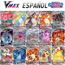 Cartas de batalla Pokemon versión en Español GX VMAX, juego de cartas de energía, Colección comercial en Español, juguetes para niños, regalos