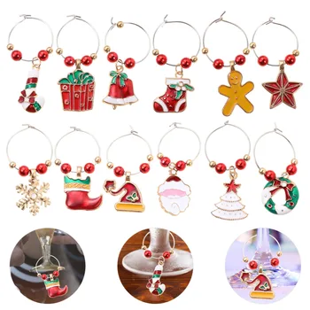 

12Pcs Stylish Exquisite Wine Glass Charms Wine Glass Marker Drink Charms