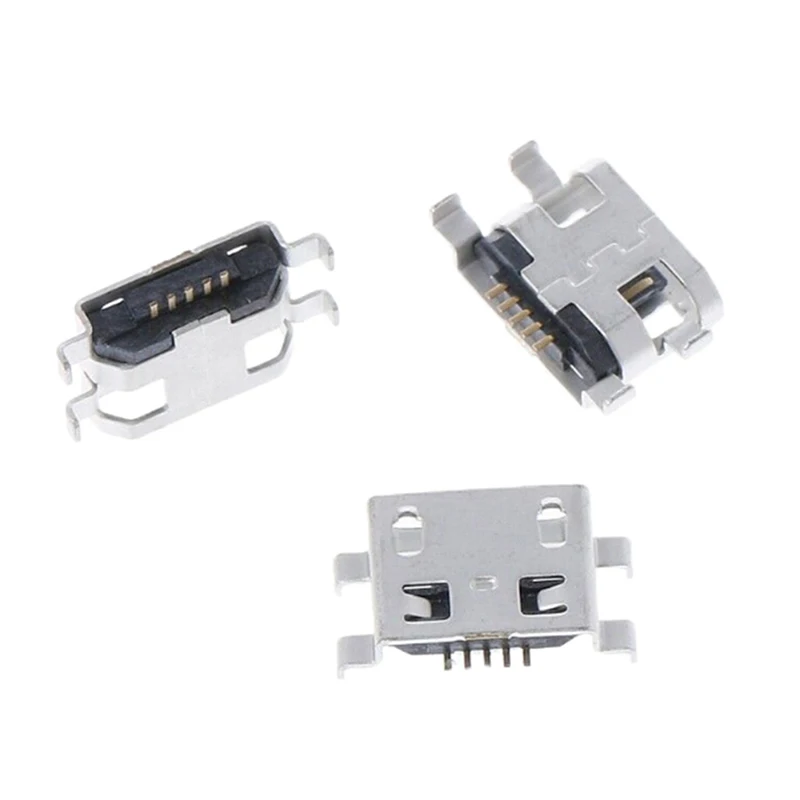 10pcs Micro USB 5pin B Type 0.8mm Female Connector For Mobile Phone Mini Jack Charging Socket Four Feet Plug | Обустройство дома