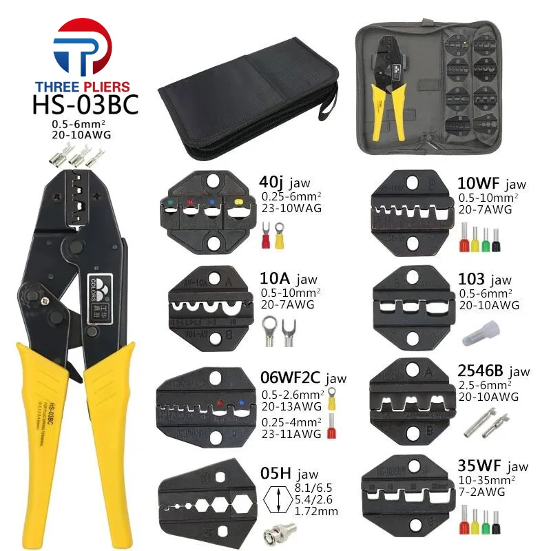 Обжимные инструменты HS-03BC плоскогубцы для 2 8 4 6 3 VH3.96/набор клемм труб/изоляции
