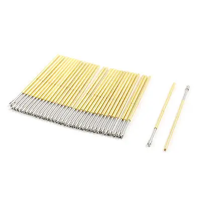 

100 Pcs PL75-Q2 1.2mm 4-Point Crown Tip Dia Spring Test Probes Pins