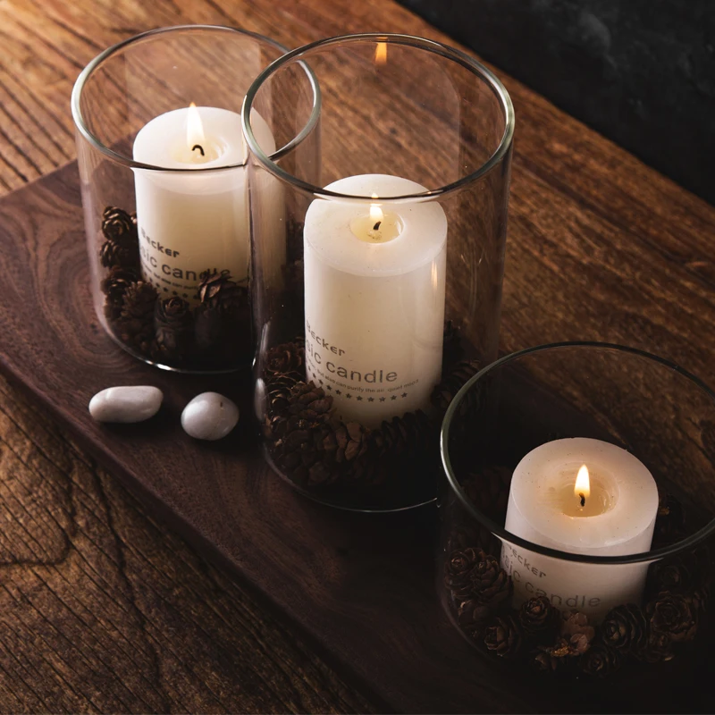 Dia 8cm Clear Glass Votive Candle Holder Cup Tealight Candle Holders For Weddings Parties And Home Decor candle holders