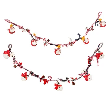 

Christmas Tree Painted Resin Decoration Long String Christmas Decoration Doorplate Pendant