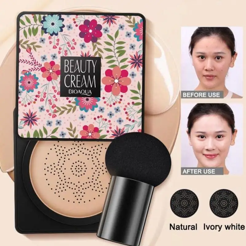 Корейский Макияж BB Air Cushion Foundation Грибная головка CC крем отбеливающий консилер косметический водостойкий Осветляющий тон для лица