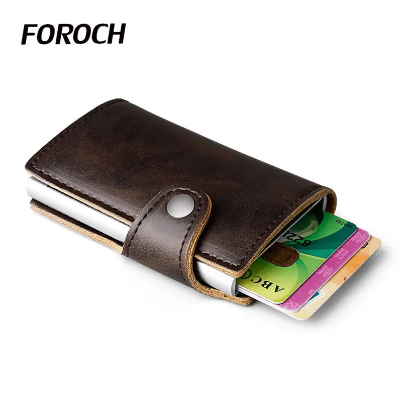 

Fashion Men Women Credit Card Holder Top Grade Card Case Fashion Bank Card Wallet 581Rfid ID Card Holder Organizer Slim Wallet