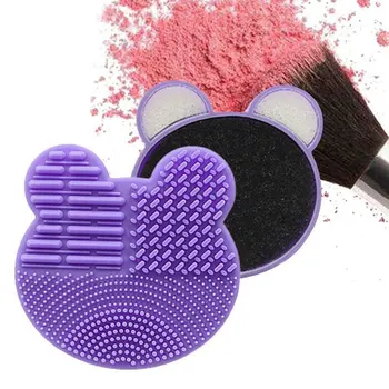 

Practical Makeup Brush Cleaner Cosmetic Mini Washing Tool Waterless Portable Home Silicone Travel Reusable Color Remove