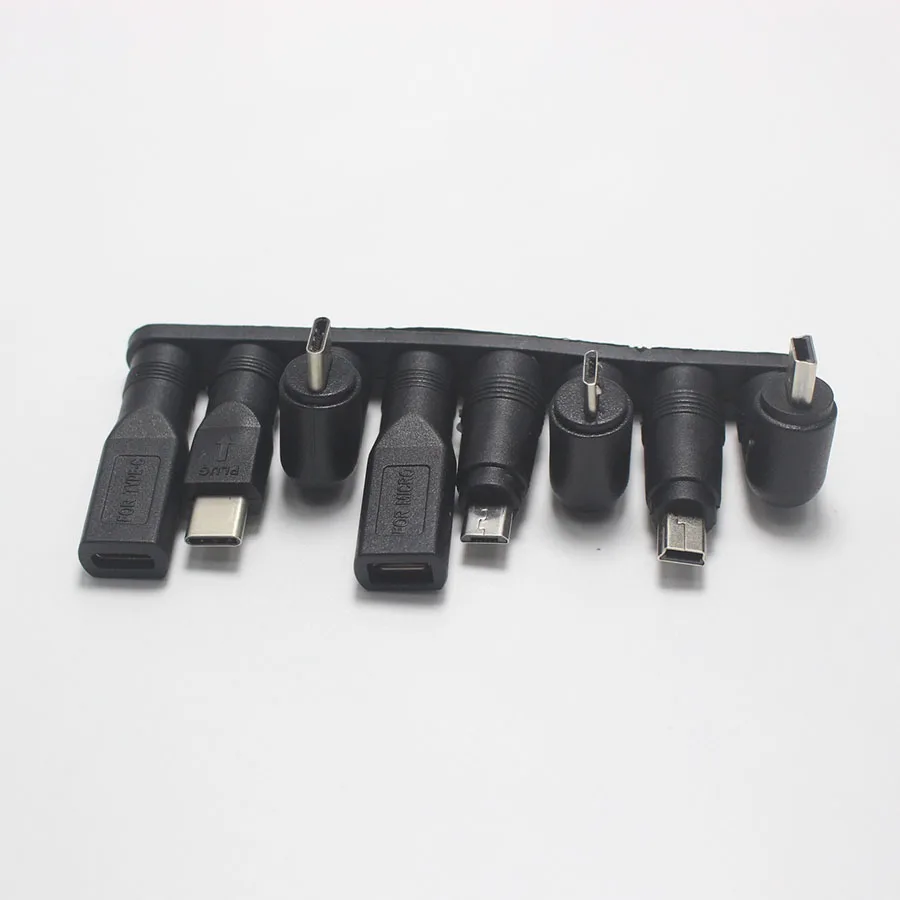 1 комплект 5,5x2,1 мм гнездо DC разъем питания для Mini/Micro/type C USB 3,1 штекер адаптер для ПК Iphone Sumsang и т. Д