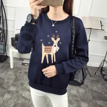 

Hooded Top Blouse Sweatshirt With Pockets Sport overcoat new style White