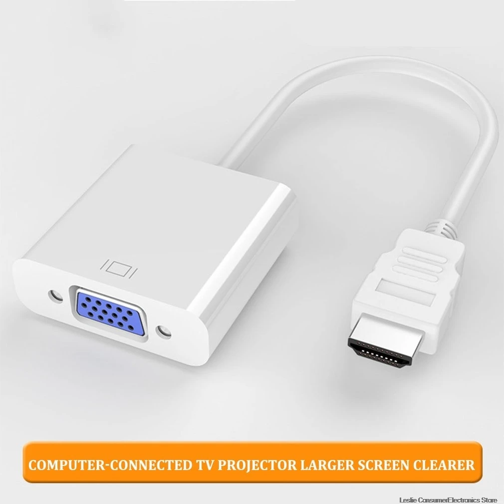 HDMI к VGA Кабель-адаптер HDMI VGA Кабель-конвертер Поддержка 1080P с аудио кабелем для HD tv xbox PS3 PS4 ноутбука tv Box Dropship