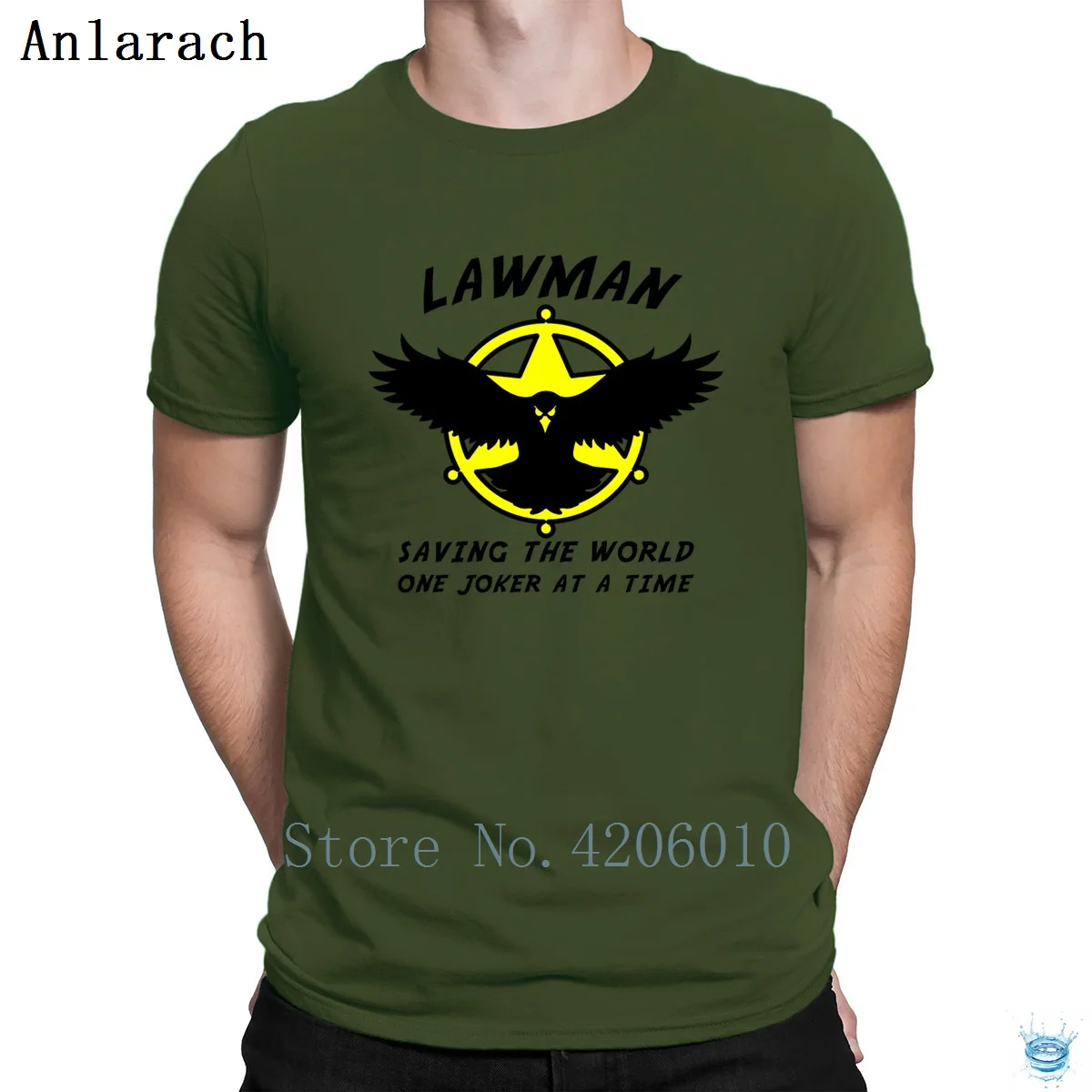 Lawman 1 2 футболка сумасшедшего размера плюс 3xl на заказ одежда для фитнеса футболка для мужчин Мода Досуг Anlarach family