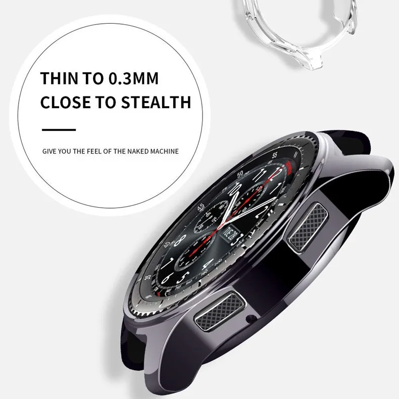 Чехол для samsung Galaxy Watch 46 мм 42 мм gear S3 frontier чехол galss Бампер Мягкий Смарт-часы аксессуары покрытый защитный корпус