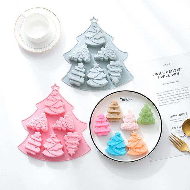 3D Christmas Tree Silicone Baking Mold Cake Mold Baking Mold Christmas  Trees Silicone Mold Cake Decorating Tools Cake Decoration 