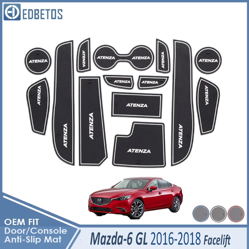 Противоскользящий коврик для Mazda 6 подтяжка лица GL GJ MK3 Atenza Sedan Wagon аксессуары слот для ворот противогрязная дверь
