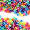 6*9mm 4*6mm Mix Acrylic Beads Big Hole Glow Matte Round Loose Spacer Beads for Jewelry Making Diy Bracelet Necklace Accessories ► Photo 3/6