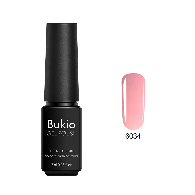 Bukio 3 в 1 гель один шаг лак для ногтей Полупостоянный Esmalte гель лак все для маникюра для дизайна ногтей 7 мл - Цвет: 6034