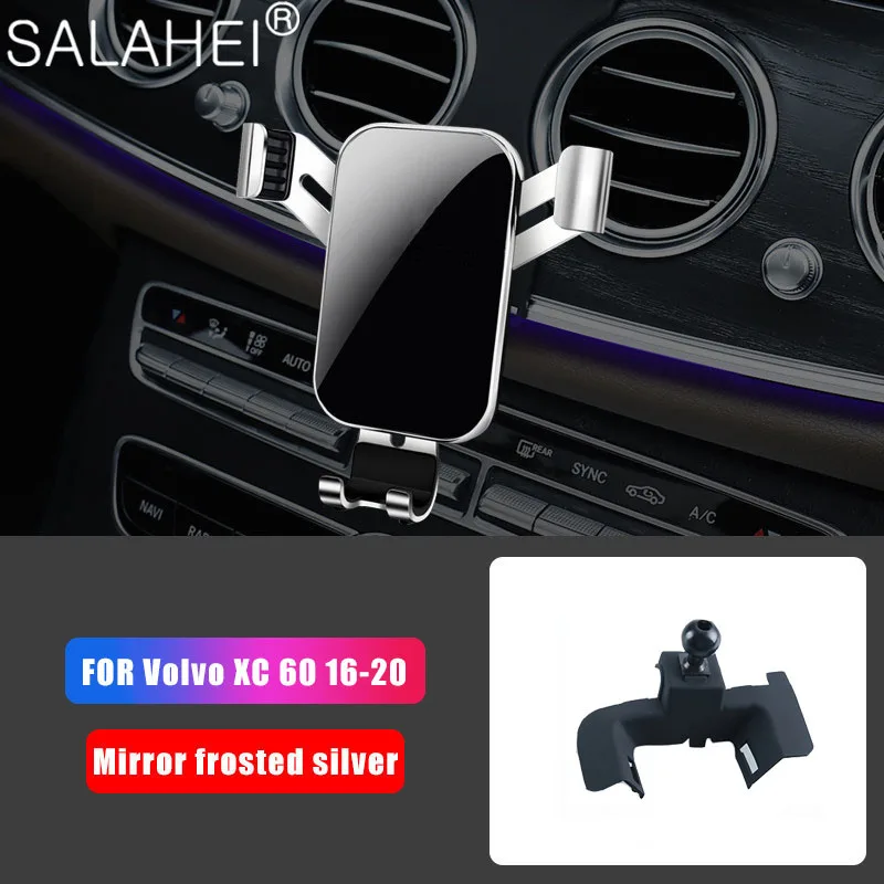 Gravity Car Phone Holder Air Vent For Volvo XC60 2016-2020 For iPhone Redmi Note 7 Smartphone Car Accessories Support Clip Mount