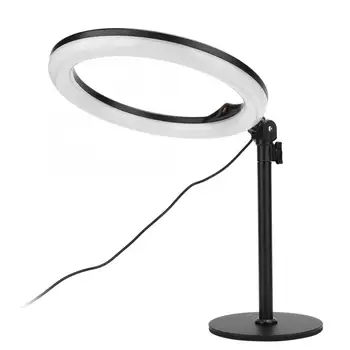 

Photography Dimmable LED Selfie Ring Light Photo Studio Light With Phone Holder USB Plug Tripod