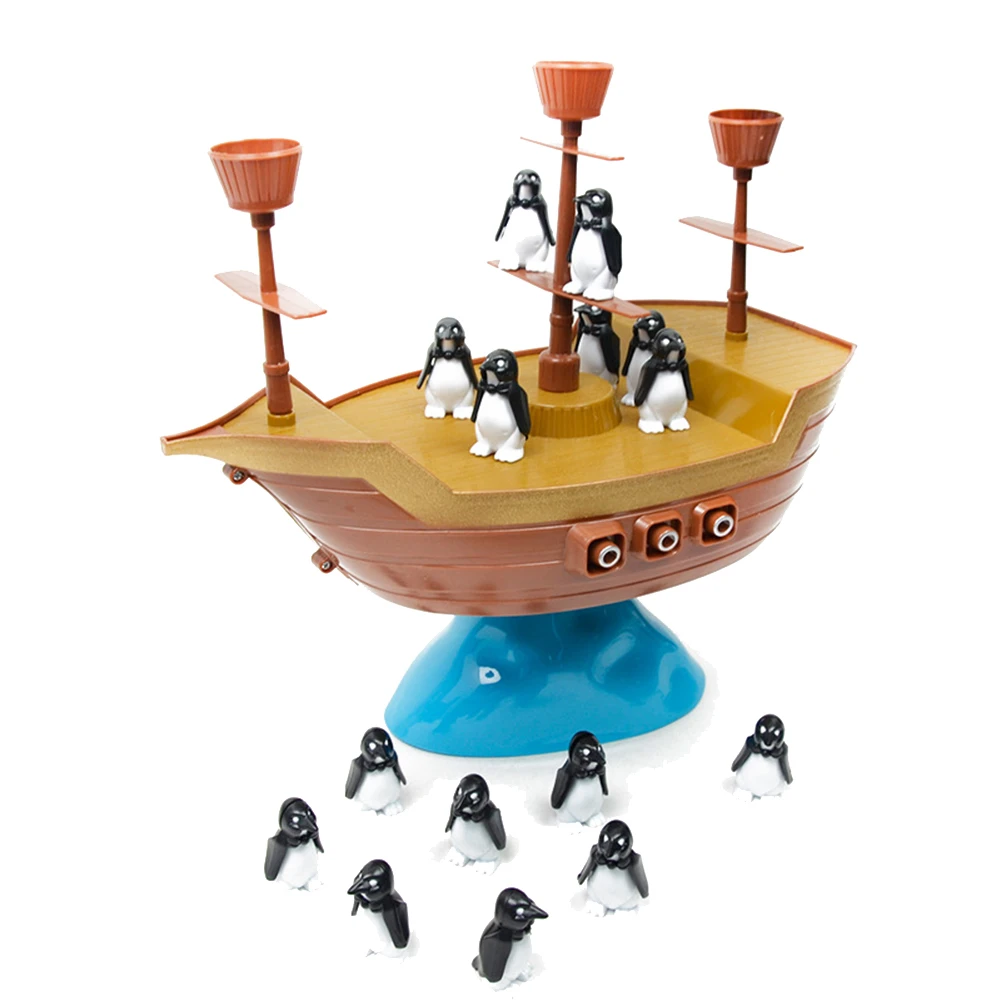 Детские развивающие игры для детей игрушки забавная Пиратская лодка Пингвин балансировочная плата Игра настольная Интерактивная детская игрушка