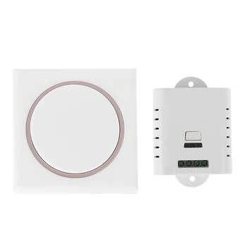 

AC85V-250V Wide Voltage Single Way Switch Wireless Receiver Controller withType 86 panel Remote Remote Control