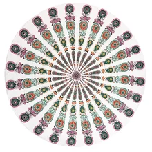 Европейский и американский стиль круглый пляжное полотенце Настенная картина спальня гобелен из полиэстера Печатный пляжный шарф полотенце беременное одеяло для сидения подушечка, сиденье