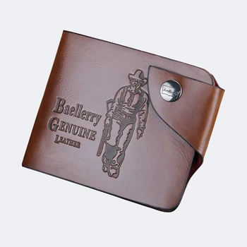 

Baellerry Men Vintage Design Wallets Male PU Leather Money Pocket Bag Short Purse Card Holder Carteras Wallet Pochette Cuzdan