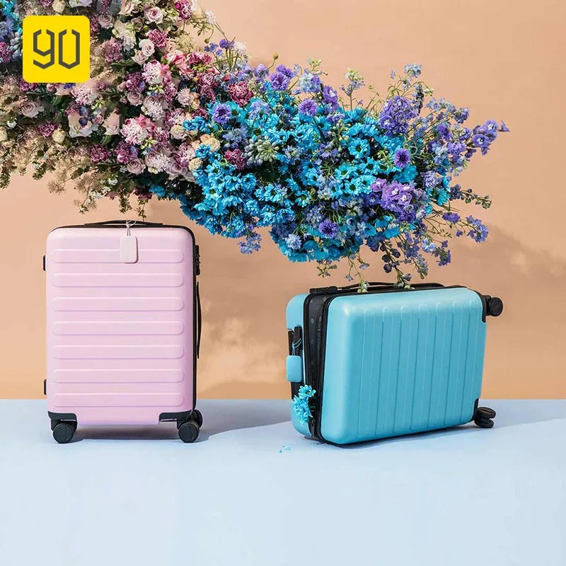 XIAOMI 90FUN PC чемодан Красочные носить на Спиннер колеса прокатки багажа TSA замок бизнес путешествия отдых для женщин и мужчин