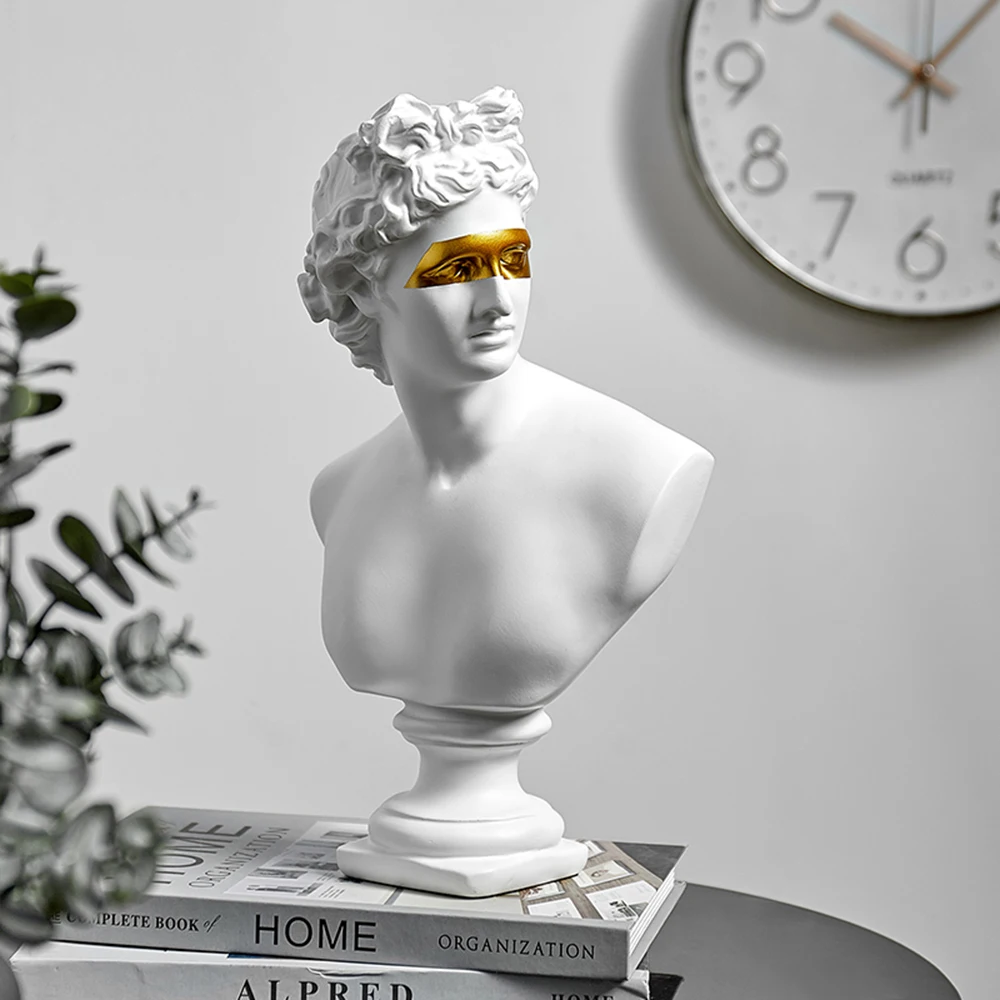 31cm 1.3kg Large Apollo Bust Statue Nordic Resin Statue Resin Gypsum Head Sculpture Apollo Portrait Home Decoration Accessories 31cm 1.3kg Large Apollo Bust Statue Nordic Resin Statue Resin Gypsum Head Sculpture Apollo Portrait Home Decoration Accessories
