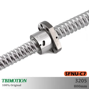 

TBI Motion SFNU3205 SFU3205 C7 Ball Screw Professional end machining thread shaft 800mm High Precision long life span cnc kits