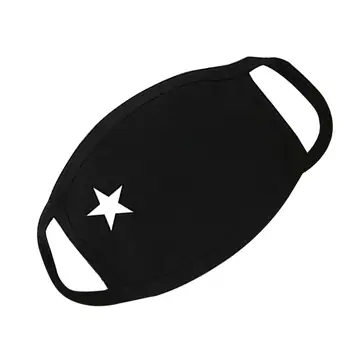 

Joylife Unisex Anti-dust Warm Face Mouth Mask White Star Pattern Cotton Elastic Band Earloop Cycling Anti Haze Face Masks