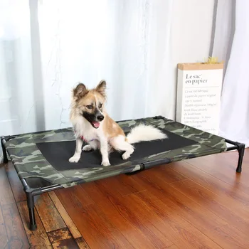 

Pet Dog Cat Products Washable Net Cloth Steel Frame Breathable Dog Bed Mats