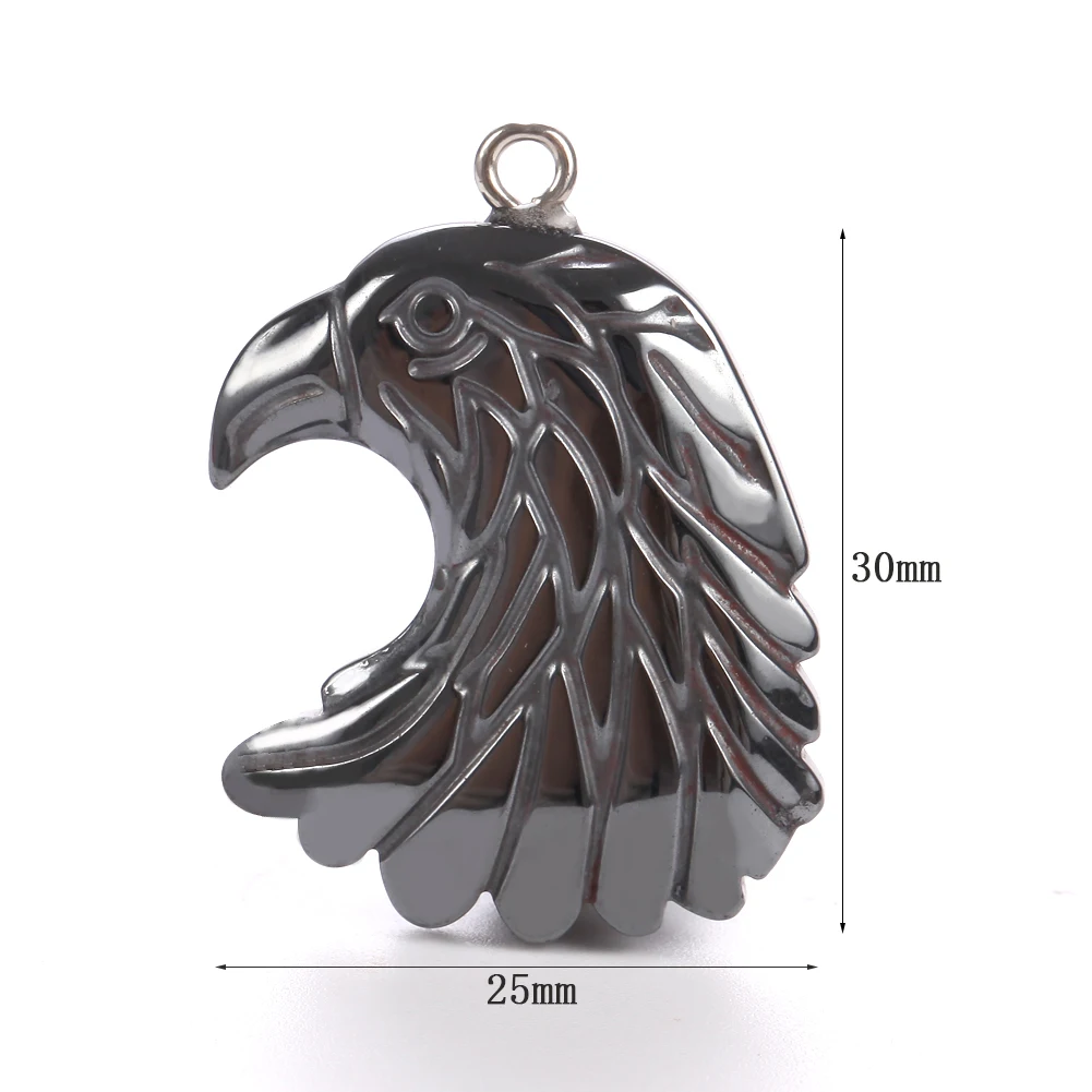 Elegant Black Hematite Stone Animal Charms Pendant