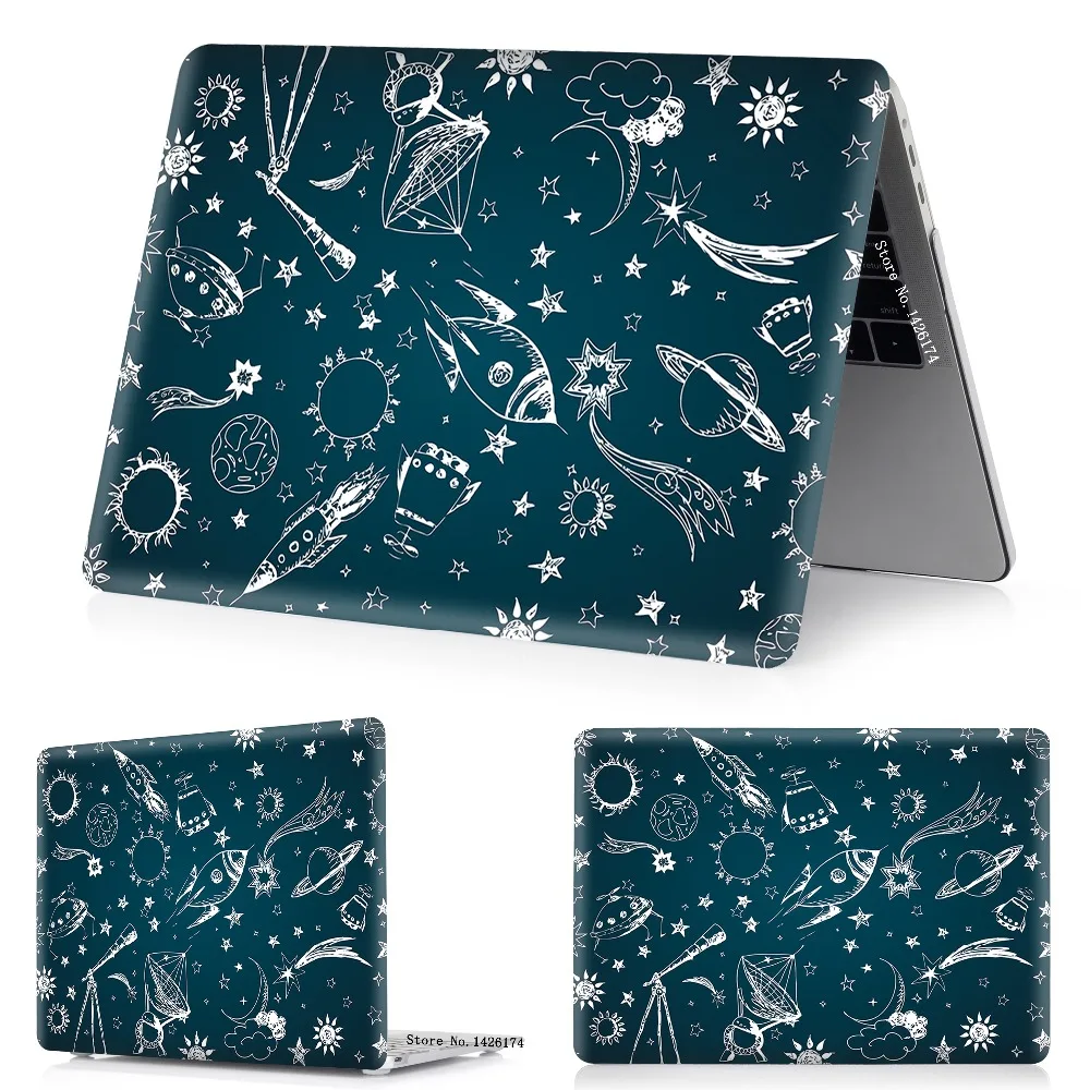 Чехол для MacBook Air 11 13 дюймов A1466 A1932 Pro 12 13 15 retina A1502 A1706 A1708 A1989 A2159 пространство чехол